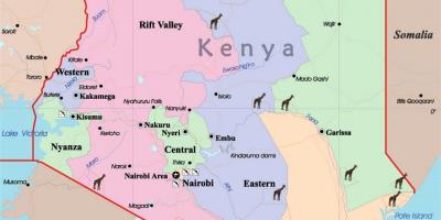 Газрын зураг Кени
