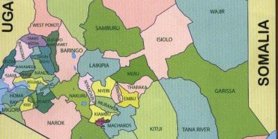 Хошуу нь Кени улсын газрын зураг