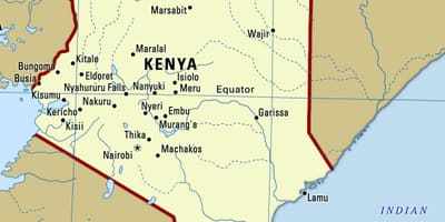 Зураг Кени газрын зураг